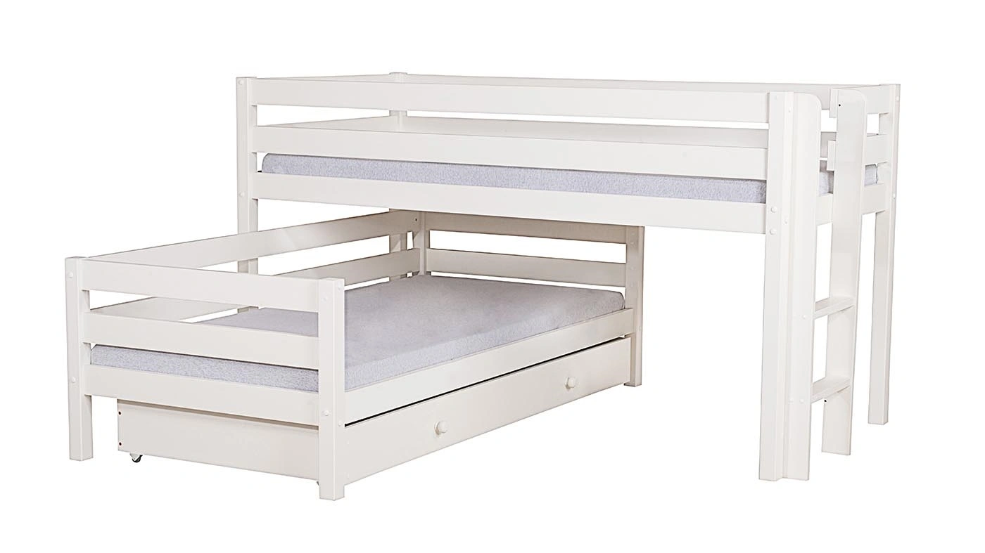 שילוב מיטות L | עם ארגז מצעים